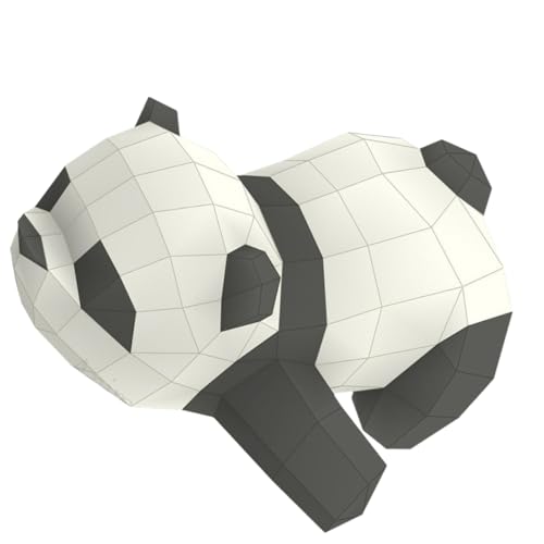 COHEALI Stereoskopisches Papiermodell Pandafigur aus Papier 3D-Papiermodell Tier bastelpapier dekor 3D-Tierpapier Panda-Figuren spielzeug 3D geometrisches Origami handgeformte Dekoration von COHEALI