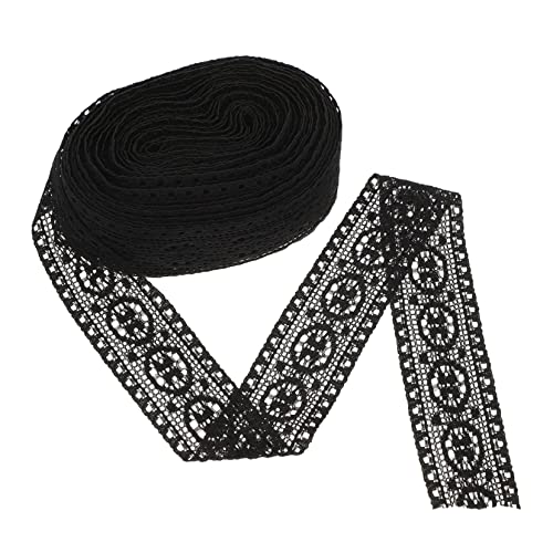 COHEALI Stretch-spitze Hohles Spitzenband Nähen Basteln Spitze Dessous Schwarze Dessous Kleidungsstück Spitzenbesatz Schwarzes Spitzenband Elastischer Spitzenbesatz Nylongarn Black von COHEALI