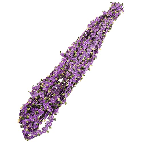 COHEALI Wasserlösliche Spitze Blumenkleid Trimmen Für Kleidung Randbeschnitt Spitzenbesatz Spitzenband Blumendekor Spitzenband Für Kleidung Fransenbesatz Schleife Polyester Violet von COHEALI