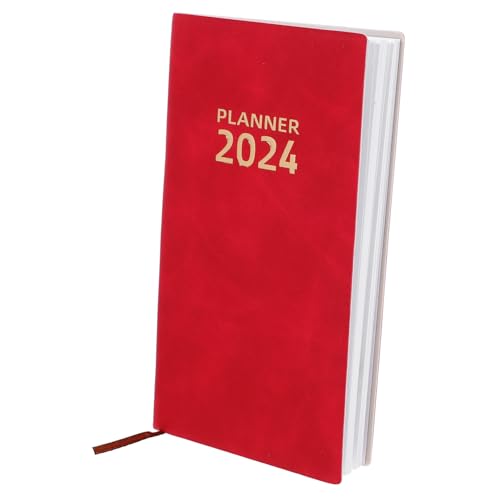 COHEALI Zeitplan Notizbuch Planungskalender 2024 Notizbuch 2024 Studenten Planung Notizblock 2024 Schreibnotizblock Jahresplaner 2024 Tragbarer Planer Notizblock Notizbücher von COHEALI