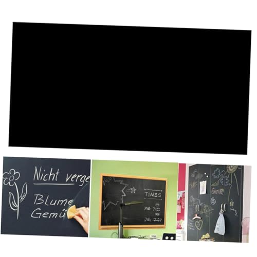 COHEALI schwarze Tafelaufkleber abnehmbarer Tafelaufkleber Wandaufkleber für die Tafel Tafelpapier große Tafeltapete Tafel Wandkunst tapetenablöser wall sticker wall decal Black von COHEALI