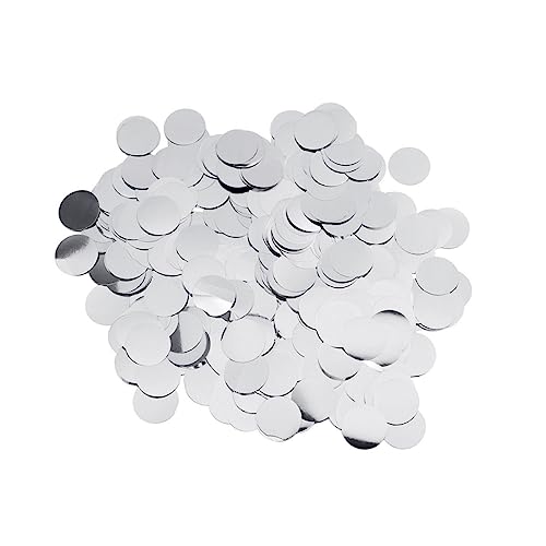 1 Packung Rundes Konfetti hochzeitsdeko hochzeitsdeco geburtstagdeko geburtstagsdekoration hochzeitdeko metallisches Konfetti funkeln Tischstreuungen Party Konfetti Silver COLLBATH von COLLBATH