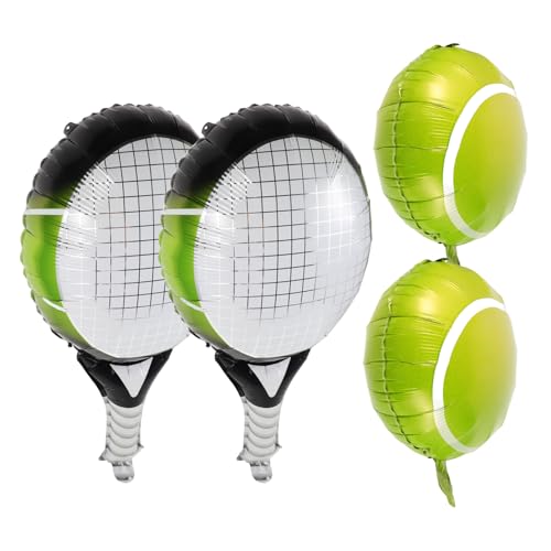 1 Satz Aufblasbare Tennisdekoration Ballon Partyzubehör Zum Thema Tennis Tennis-partyzubehör Tennis-kuchendekorationen Partydekoration Zum Thema Tennis Tennisparty Aluminiumfolie COLLBATH von COLLBATH