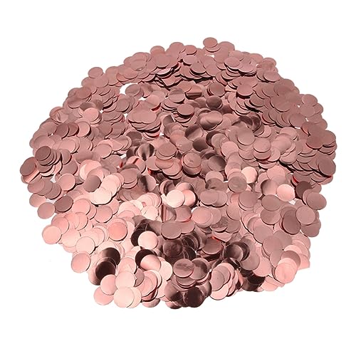 COLLBATH 1 Cm 50 g Roségold Seidenpapier Konfetti Luftballons Pailletten Luftballons Latexballons Für Party Dekoration Festliche Feier Geburtstag Hochzeit Shower Ballon Zubehör von COLLBATH