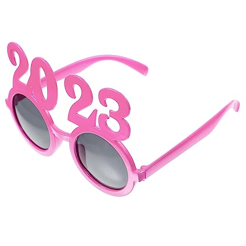 COLLBATH 1 Paar 2023 digitale Brille Abschlussdekorationen 2023 Augapfel Ballons Cosplay-Brille halloween brillen faschingsbrille Gläser Neujahrsparty-Brille Plastikbrille 2023 Stk von COLLBATH