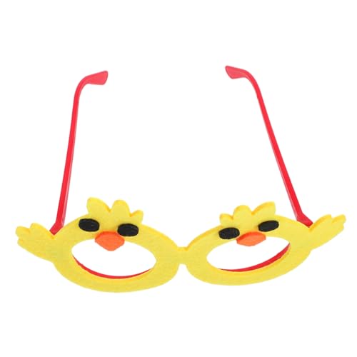 COLLBATH 1 Paar Küken-Brille Ostern Dekoration Party Brille Feste Brille Party-Gunst-Gläser tierische Partygeschenke Freunde, die Gastgeschenke geben ästhetische Brille Plastik Yellow von COLLBATH