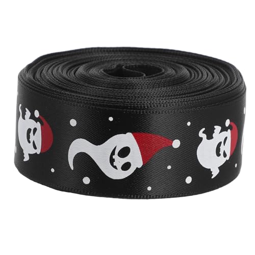 COLLBATH 1 Rolle Halloween-band Halloween Bedrucktes Band Halloween -party -dekorationen Halloween-girlande Tür Rotes Band Aufkleber Halloween-thema-verpackungsbänder Schleife Polyester von COLLBATH