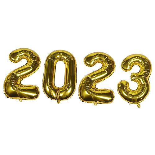 COLLBATH 1 Satz 2023 2022 Nummernballon new year decoration neujahrsdeko balloons wundrrschön 2022 Partyballons 2022 Luftballons Neujahrsballon Party-Ballon-Dekor Aluminiumfolie Golden von COLLBATH