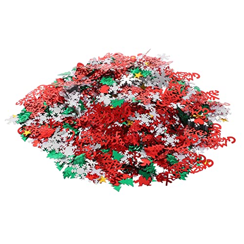 COLLBATH 1 Satz Brief Konfetti Party Konfetti glänzendes Tischkonfetti-Dekor komfetti weihnachtsbaumdeko Ornament Weihnachtsbaum-Schneeflocke-Anhänger Schneeflocken Konfetti Plastik von COLLBATH