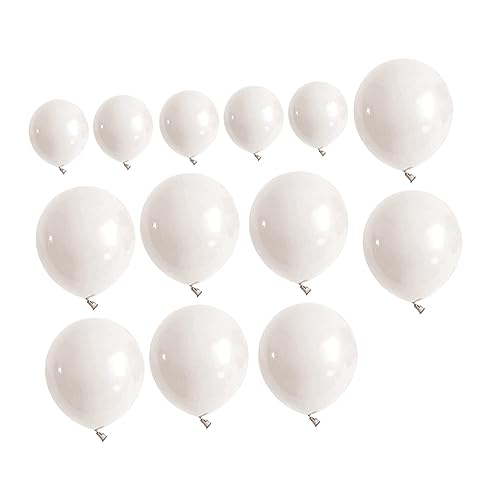 COLLBATH 1 Satz Party-Ballon-Dekoration Brautduschenzubehör Gedenkballons Babyballons Bogenballon hochzeitsdeko hochzeits dekoration Ballon für Hochzeit Partyballons aus Latex Emulsion Weiß von COLLBATH