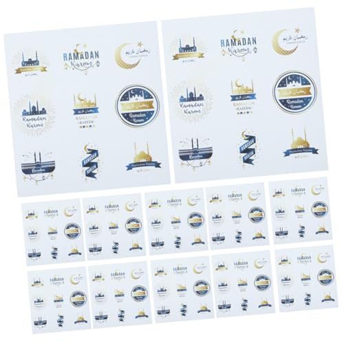 COLLBATH Eid Mubarak Aufkleber Ramadan Eid Candy Box Dichtungen Umschlag Versiegelung 1 Pack Von Mubarak Etiketten von COLLBATH