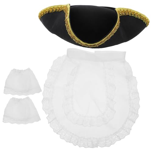 COLLBATH 1 Set Set Hüte Für Herren Damen Hüte & Mützen Männer Hüte Partyhüte Piratenhut Kostüme Karnevalshüte Cosplay Karnevalshut Piratenhut Piratenhut Herren Vliesstoff von COLLBATH