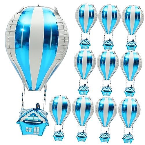 COLLBATH 10 Stück Heißluftballon Dekoration Bachelorette Party Dekorationen Heißluftballon Aluminiumballon Geburtstagsdekorationen Heiße Ballons Geburtstag Luftballons Z Aluminiumfolie Blue COLLBATH 10 Stück Heißluftballon Dekoration Bachelorette Party Dekorationen Heißluftballon Aluminiumballon Geburtstagsdekorationen Heiße Ballons Geburtstag Luftballons Z Aluminiumfolie Blue von COLLBATH