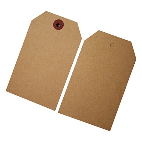 COLLBATH 100 Stück Kraftpapier Verpackungsetiketten DIY Geschenkanhänger Für Hochzeiten Geburtstagsfeiern Dekorationen Preisschilder Und Süßigkeitenboxen Ideal Für Kreative von COLLBATH