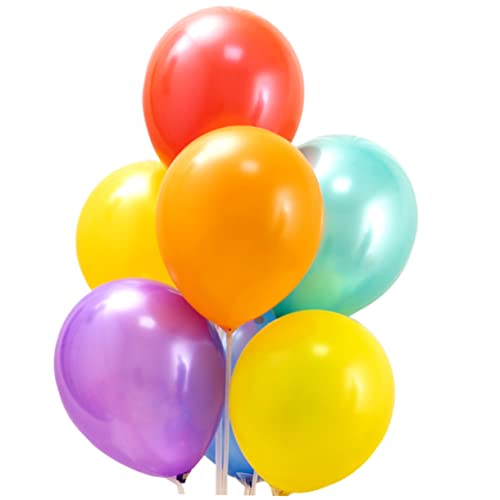 COLLBATH 100 Stück Latexballons Verschiedenen Leuchtenden Farben Ideale Deko Für Geburtstag Hochzeit Kommunion Und JGA Feierlichkeiten Zufällige Farbwahl Perfekt Für von COLLBATH