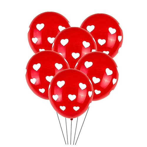 COLLBATH 100 Stück Luftballons Kreativen Liebesherz Designs Für Hochzeit Und Valentinstag Dekorative Partyballons Für Festliche Anlässe Und Feiern Perfekt Partyzubehör von COLLBATH