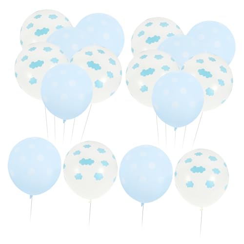 COLLBATH 100 Stück bedruckte Latexballons mit Himmelswolken-Design für Partydekorationen Hochzeiten Bankette verleihen einen Hauch von Stil von COLLBATH