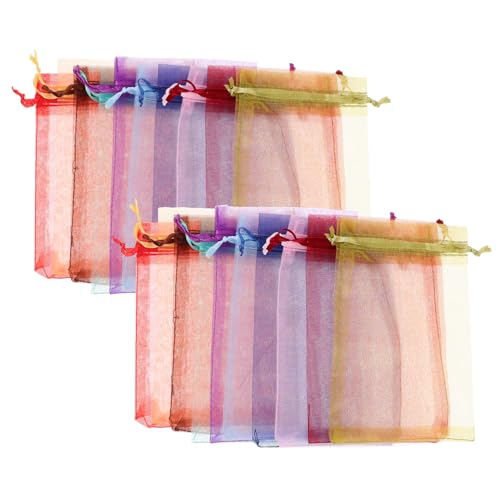 COLLBATH 100St aufbewahrungssack Zugbandbeutel geschenkverpackungen für den jahrestag Sackleinen Tasche Korb kleine Geschenktüten Partybevorzugungsbeutel Organza von COLLBATH