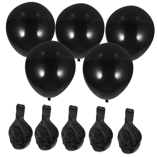 COLLBATH 10St Runder Latexballon schwarze Riesenballons Dekorationen für Hochzeitsballons Weihnachtsballons luftballons hochzeitsdeko Party-Layout-Requisite Partyballons Emulsion Black von COLLBATH