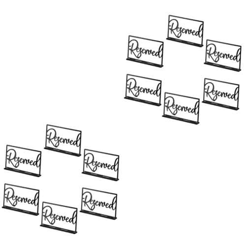 COLLBATH 12 Stk Sitzplatzreservierungstafel hochzeitsdeko the office schild Tischkarten Tischschild esstisch dekorative Sitzplatzreservierungsschilder Schilder für den Hochzeitstisch Acryl von COLLBATH