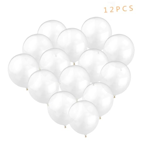 COLLBATH 12 Dicke Helle Transparente Latexballons Dekorative Luftballons Für Partys Geburtstagsfeiern Und Feierlichkeiten Bunte Ballons Für Kreative Dekorationen von COLLBATH