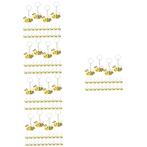 COLLBATH 120 Stk Biene Schlüsselanhänger Honigbienen-geschenktüten Bienen-mottoparty Bienen-party-dekorationen Schlüsselanhänger Für Kinder Mama Dekor Biene Hängende Verzierung Panda Metall von COLLBATH