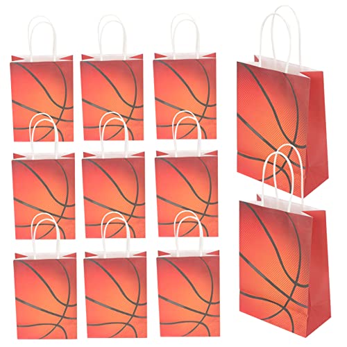 COLLBATH 12St Festival-Geschenktüte Panier Beute zum Kindergeburtstag Korb geldgeschenke Weihnachten geschenksäckchen Basketball-Geschenkbeutel bevorzugen Taschen weißes Kraftpapier von COLLBATH