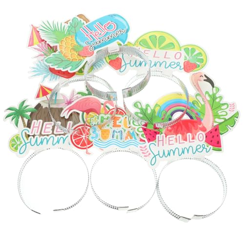 COLLBATH 12St Stirnbänder für hawaiianische Party Dekoratives Stirnband Wendekreis lei partydekoration Party Decoration Cosplay-Party-Stirnbänder hawaiianischer Partykopfschmuck Plastik von COLLBATH