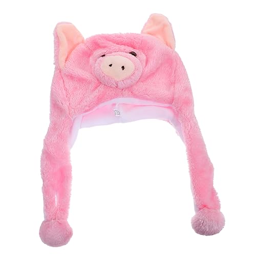 COLLBATH 1Stk Kuscheltier Hut Partyhüte für Kinder Hasenkostüm für Erwachsene Anziehhut Kinderkleidung kinderkleider lustiger Partyhut Party Neuheit Kopfschmuck Plüsch und pp Baumwolle Rosa von COLLBATH