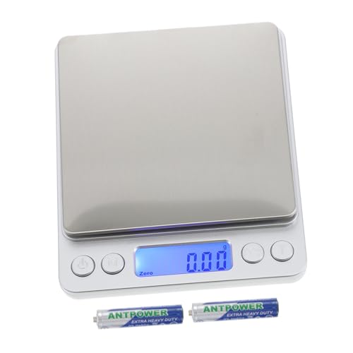 COLLBATH 1Stk Schmuck Waage kitchen scale kücjenwaagen teewaage handwaage pocket scale Mini elektronische Waage tragbare Haushaltswaage Umweltfreundlicher ABS-Kunststoff-Sprühlack Silver von COLLBATH