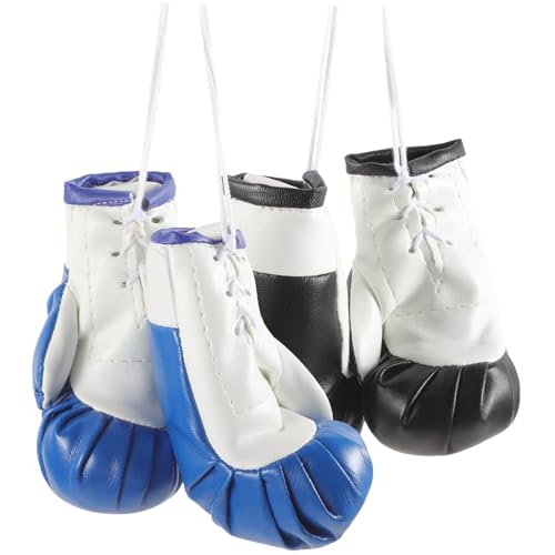 COLLBATH 2 Paar Boxhandschuhe Schlüsselanhänger Zubehör Box-Schlüsselanhänger Boxen boxhandschuhe anhänger boxhandschuh anhänger Boxhandschuhe Mini Boxhandschuh-Schlüsselanhänger PVC von COLLBATH