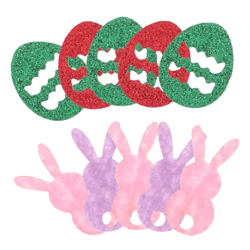 COLLBATH 2 Packungen Osterdekoration Kuchen Topper Konfetti Party Weihnachten aufblasbar Plüsch easter egg decoration easter decoration zuverlässige Streuungen Wohndekoration Vlies Colorful von COLLBATH