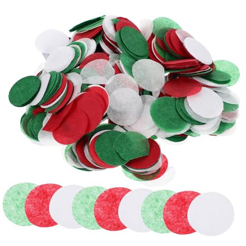 COLLBATH 2 Weihnachtskonfetti Weihnachtsmischung Konfetti Weihnachtliche Tischdekoration Weihnachtsbedarf Streuung Auf Dem Hochzeitstisch Rotes Konfetti Weihnachtsfeier Konfetti Papier von COLLBATH