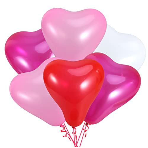 COLLBATH 20 Stück 10 Zoll Herzförmige Latexballons Rosa Verdickte Luftballons Für Partys Geburtstagsfeiern Und Hochzeiten Ideal Für Dekorationen Taufe Und Besondere Anlässe von COLLBATH