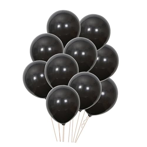 COLLBATH 20 Stück 10 Zoll Schwarze Runde Latexballons Einfarbige Luftballons Für Geburtstagsfeiern Hochzeiten Halloween Und Partys Perfekte Dekoration Für Besondere Anlässe von COLLBATH