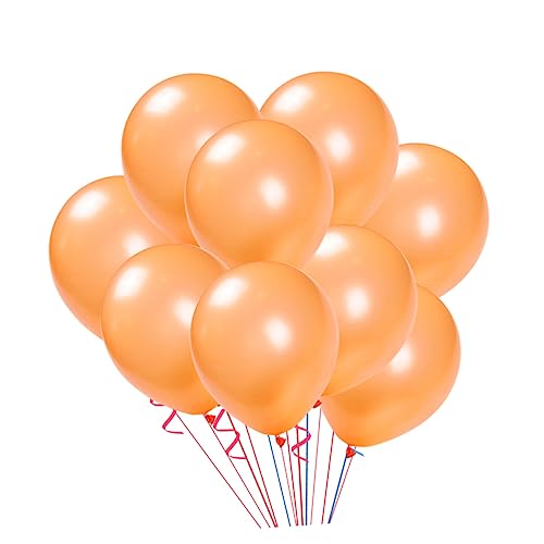 COLLBATH 20 Stück 10 Zoll Verdickte Perlmuttglänzende Latexballons Orange Leuchtende Luftballons Für Geburtstagsdekorationen Partys Und Feiern Ideal Für Jugendweihe Und von COLLBATH