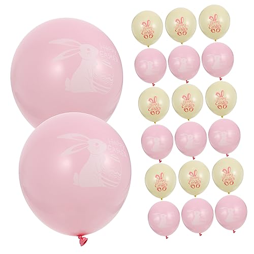 COLLBATH 20 Stück 12 Hasen-Partyballons Hasenballons Osterei-Dekorationen Salbeigrüne Luftballons Osterdekorationen wandverkleidung wand polsterung Osterballons Kaninchen-Latexballons von COLLBATH