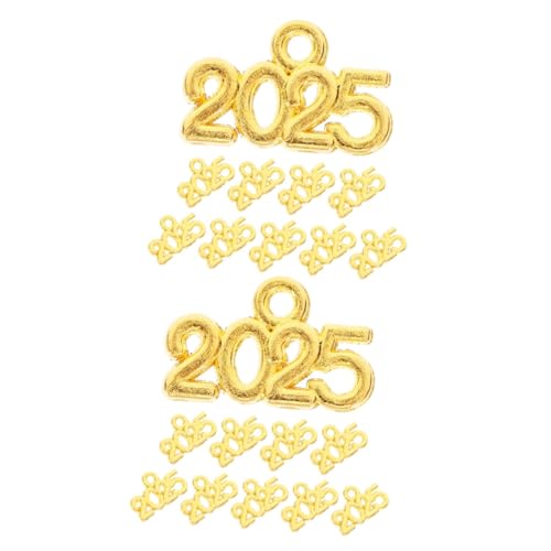 COLLBATH 200 Stk 2025 Anhänger Halskette Machen Anhänger Zur Schmuckherstellung 2025 Quastenanhänger 2025 Buchstabenanhänger Fotoanhänger Mit Quaste Schmuckrohlinge Zinklegierung Golden von COLLBATH