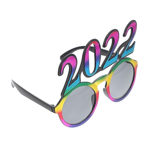 COLLBATH 2022 Stylingbrille Neujahrsparty-Brillen Cosplay-Brille Silvesterbrille 2022 Neujahrsgeschenke leuchtbrillen faschingsbrille Dekor lustige brille 2022 neujahrsbrillenversorgung Stk von COLLBATH