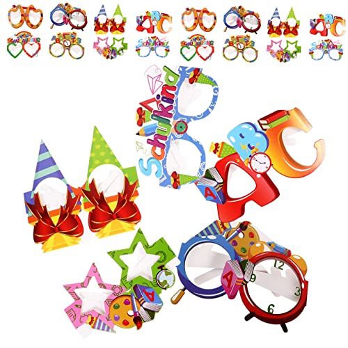 COLLBATH 24 Stück Papierbrillen Requisiten Lieferungen Lustig Partybrille Verkaufsstand Junggesellinnenabschiedsbrille Rosa Led Funky Kind Geformt Partyzubehör Gläser COLLBATH 24 Stück Papierbrillen Requisiten Lieferungen Lustig Partybrille Verkaufsstand Junggesellinnenabschiedsbrille Rosa Led Funky Kind Geformt Partyzubehör Gläser von COLLBATH