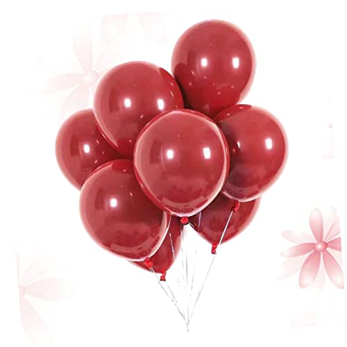 COLLBATH 25 Stück 18 Zoll Granatrote Latexballons Für Romantische Hochzeiten Ehezimmer Dekoration Bankett Und Partyzubehör Ideal Für Festliche Anlässe Und Gefälligkeiten von COLLBATH