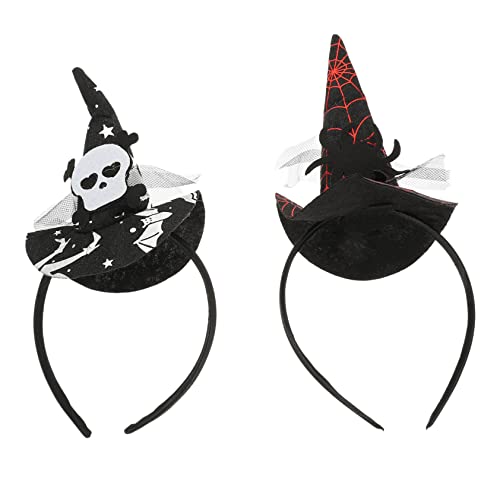 COLLBATH 2st Hexenhut Stirnband Hexenhut Kopfschmuck Party-kopfschmuck Halloween-hut-kopfschmuck Hexenkostüm Spinnen-stirnband Halloween-stirnbänder Halloween-party-stirnband Stoff von COLLBATH