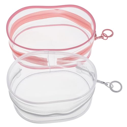 COLLBATH 2st Puppe Puppentasche Plüsch Figur Mini-schlüsselanhänger Aus Durchsichtiger Tasche Miniatur Transparente Displaybeutel Puppe Ausstellungstasche Klare Puppentasche PVC von COLLBATH