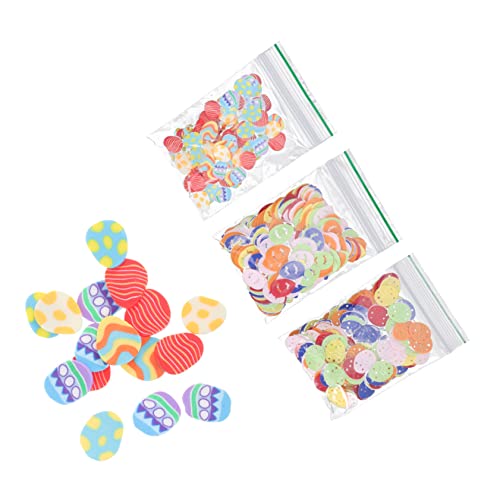 COLLBATH 3 Packungen Ostern Konfetti Ei Kaninchen Konfetti easter ozdoby wielkanocne dekoration party tischdeko esstisch holiday decor dekoratives Konfetti Party Konfetti Plastik Colorful von COLLBATH