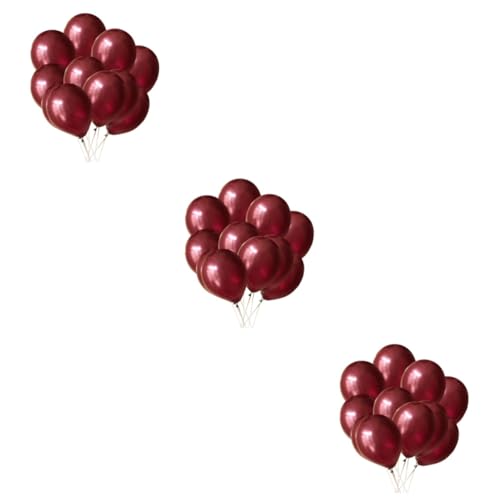 COLLBATH 300 Stück 12 Geburtstagsfeier Ballon runde Luftballons rote Luftballons metallische Luftballons Dekorationen für Hochzeitsballons Ballongas hochzeitslaken Babyparty Latexballon von COLLBATH