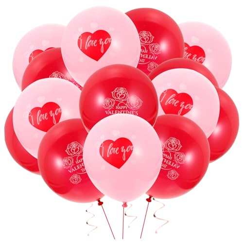 COLLBATH 36 Stück Valentinstag Luftballons Dekoration Für Hochzeit Verlobung Und Partys Inklusive Runden Und Folienballons Girlande Für Festliche Anlässe von COLLBATH