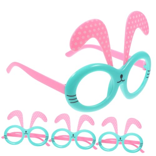 COLLBATH 4 Stück Brillengestelle mit Hasenohren Party Häschen-Brillengestelle Kinderbrille lustige brille für Ostervorräte Osterfotokabine Ostern Requisiten Abs COLLBATH 4 Stück Brillengestelle mit Hasenohren Party Häschen-Brillengestelle Kinderbrille lustige brille für Ostervorräte Osterfotokabine Ostern Requisiten Abs von COLLBATH