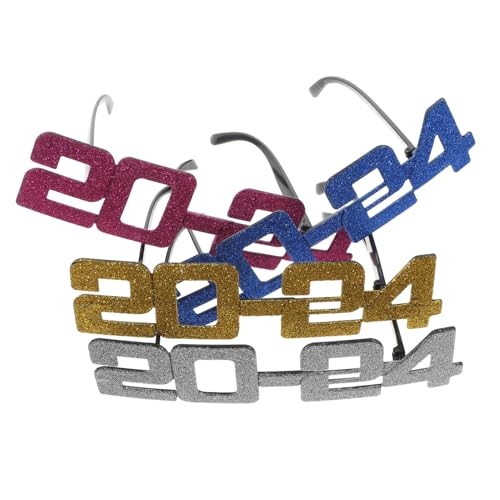 COLLBATH 4 Stück digitale Brille Partyzubehör für den Jahresabend Party-Nummer-Brille Augen Brille Zahlen schnapsgläser Party-Foto-Requisite partyzubehör brille Plastik COLLBATH 4 Stück digitale Brille Partyzubehör für den Jahresabend Party-Nummer-Brille Augen Brille Zahlen schnapsgläser Party-Foto-Requisite partyzubehör brille Plastik von COLLBATH