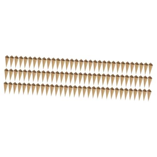 COLLBATH 480 Stk Blütenblatthüllen für Damen Foto Kraft Inhaber Bonbon Wirkung komfetti kanonen hochzeitskerze vintage party supplies Papierkegel konfetti blütenblätter Light Brown von COLLBATH