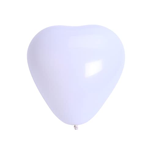 COLLBATH 50 Stück 10 Dekorationsballon perlmuttfarbene Luftballons Liebesballon Herz Dekor Hochzeitsdekoration hochzeit dekoration wedding decoration Hochzeitsballon runder Ballon Weiß von COLLBATH